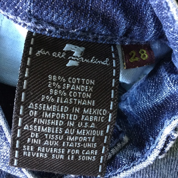 Distressed 7 for all mankind jeans size 28 - Picture 4 of 8